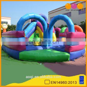 AOQI funny equipment giant inflatable fun city kids inflatable amusement park fold inflatable fun city for sale