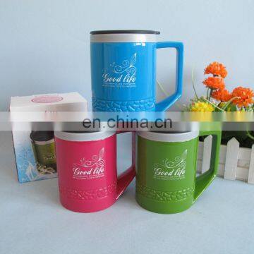 2014 new product 400ml plastic vacuum cup