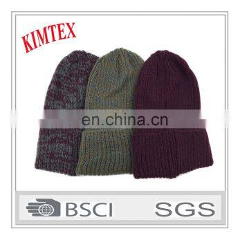 custom fashion colorful Unisex Jersey Knitted hats