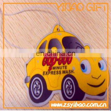 Custom car design/size new car scent hanging car air freshener