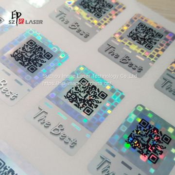 QR Code Barcode Adhesive Custom Holographic Labels for Golf Shaft