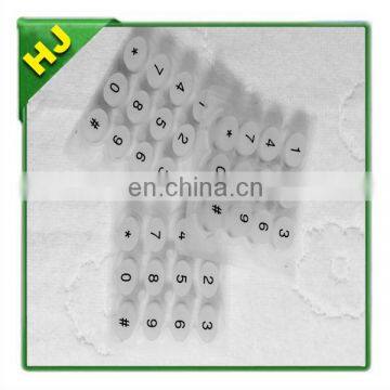 Silicone laser engraving keypad