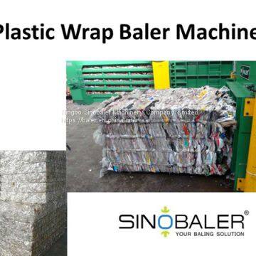 Plastic Wrap Baler Machine / Shrink Wrap Baling Machine