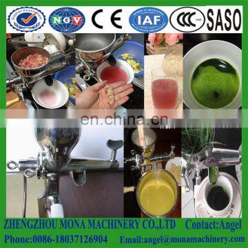 Stainless Steel vegetable juice making machine/slow juice extractor for celery,parsley and wheatgrass