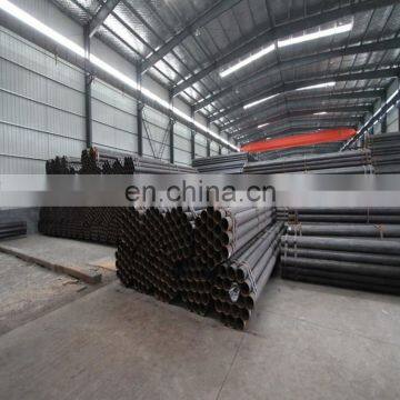 Round ERW Welded mild carbon welded steel pipe weight/size