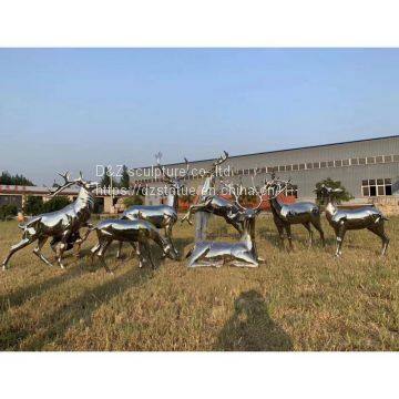 Life Size Stainless Steel Dolphin Sculpture for Garden Theme Decoration photo-5