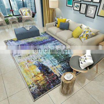 Modern design custom pattern home decorative flannel carpet for floor