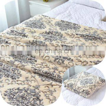 Cheap High Quality Blanket 100% Polyester 3D Printed Coral Fleece Blanket photo-3
