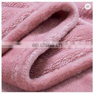 100% Polyester 400gsm High Pile Flannel Blanket Two Sides Brushed Cozy Fleece Throw photo-6