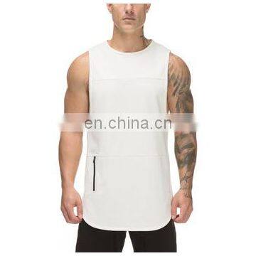 White And Other Oem Colors Sports Custom Blank Cotton Spandex Tank Tops photo-2