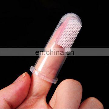 Chewing Organic Silicon Glove Treat Tooth Brush Pet Dog Finger Toothbrush For Dog photo-3