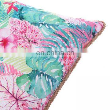 Hot Style Square Double Sides Flower Printed Outdoor Pillows Decorative Throw Pillows photo-6