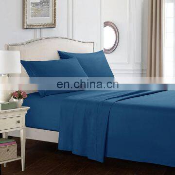 Beautiful Home Textile Buy Online Bed Sheets on Sale Polyester Comfortable Satin Bedding Set photo-3