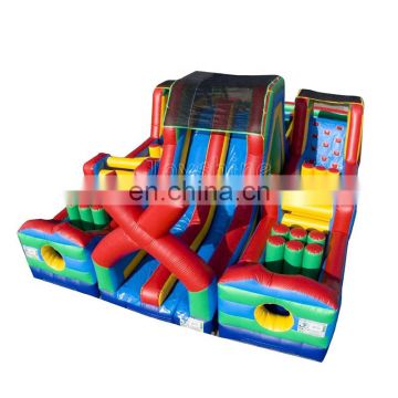 Outdoor Large Inflatable Fun City Bouncy Castle Obstacle Course Game Amusement Park Playground Equipment For Kids Adults