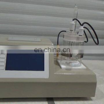 Oil Moisture Content Analyzer  factory price oil trace moisture meter automatic karl fischer titrator