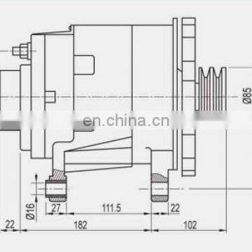Factory Hot Sale AVE2143 28V 140A Car Alternator for 5-12m Bus 12v Alternator Generator