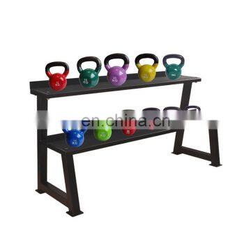 2021 Vivanstar ST1823 Adjustable Two-layers Weight Plates Storage Rack Gym Equipment Kettlebell Rack