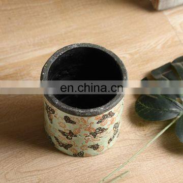 Cheap Price Variou Size Indoor Decoration Green Plants Planters Butterfly Relief White Small Ceramic Flower Plant Pots photo-3