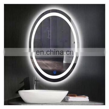 3mm 4mm 5mm oval bathroom mirror with light