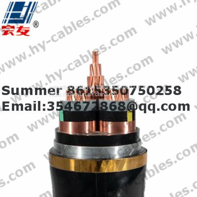240mm2 XLPE Insulated 110kv High Voltage Copper Core Power Cable