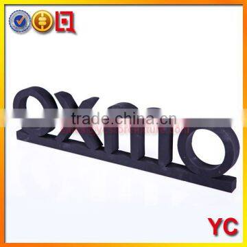 Black Acrylic Laser cuttig block letters for signs