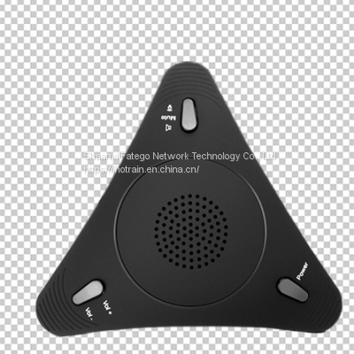 Hotrain FX103U USB Triangle Button Mini Desktop Omnidirectional Conference Microphone Speaker