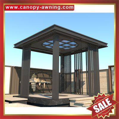 Garden Outdoor Sunshade Rain Aluminum Gazebo Pavilion Shelter Canopy Awning Shed China photo-5