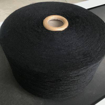 High Cylinder Black Ne6s Open End Blended Cotton Poly Recycled Yarn Cotton Yarn for Working Gloves photo-2
