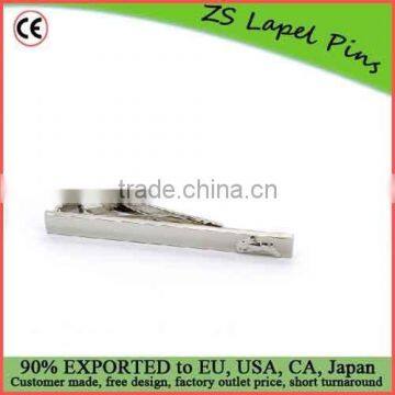 Free artwork custom quality silver plated Tie Bars