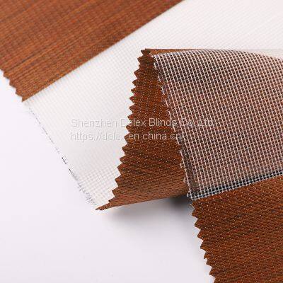 Linen Type Zebra Blinds Fabric for Vision Blinds Roller Shade photo-3