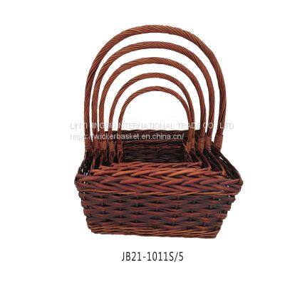 china manufacturer flower willow storage gift baskets