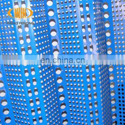 High quality outdoor galvanized metal screen wind dust fence system