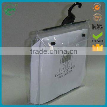 Clear plastic pvc waterproof hanger bag