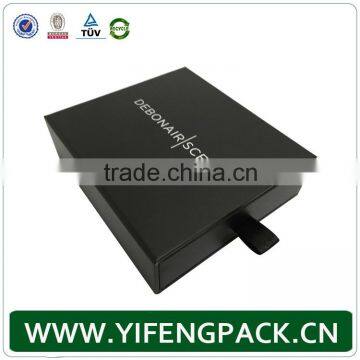 black matte packaging box custom drawer box