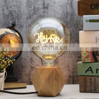 Original Socket Desk Lamp Holder E27 Screw Base Contour Table Lamp Wood