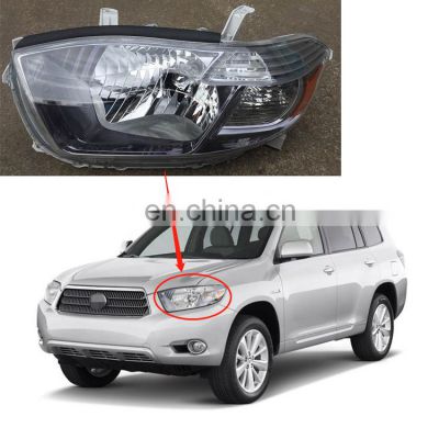 Car Body Parts White Ground Grey Ground Headlight for Toyota Highlander 2009 09-11 81130-0E070 81170-0E090