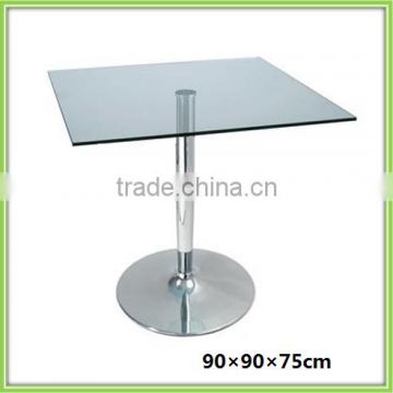 Modern New Design Square Glass Top Metal Frame Buy Glass Dining Table