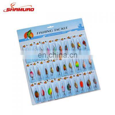 High quality 30 Pcs Ready to Ship Fast Dispatch High quality fishing Spinner Lure Bass Fishing Bait Metal Spoon Lure