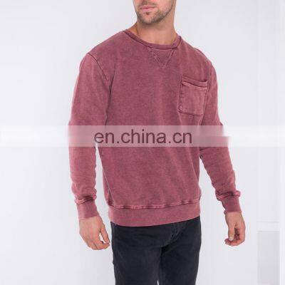 Wholesale Custom Factory Blank French Terry Wholesale Crewneck Sweatshirt