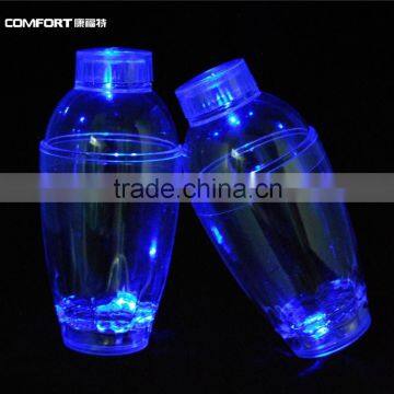 samll mini cheap clear plastic 300ml oem cocktail shaker