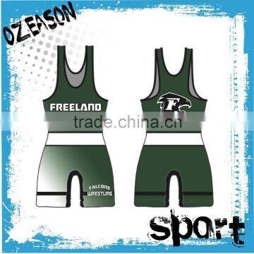 wholesales custom sublimation kids wrestling singlet,cool dry wrestling singlets , cheap wresting uniforms for sale