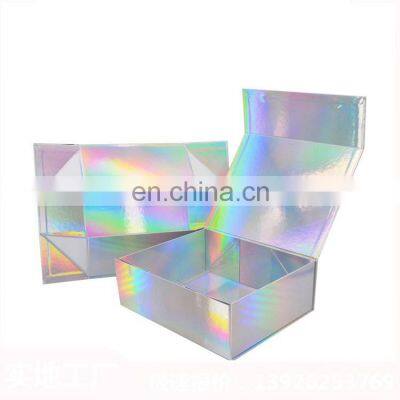 Premium Empty Collapsible Foldable Paper Box Fold up Luxury Magnetic Lock Gift Box photo-4