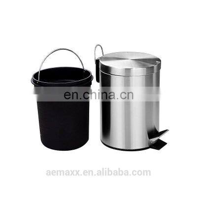 Bathroom Cleaning Stainless Steel Garbage Bin Bathroom Medical Waste Bin With Foot Pedal photo-3