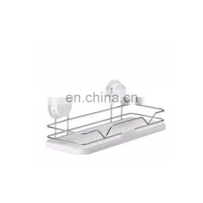 New Arrival Wall Mounted Suction Cup Bathroom Storage Rack photo-3