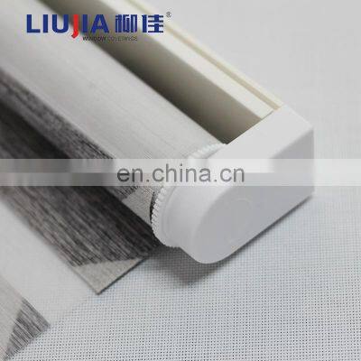 Cordless Indoor Horizontal Zebra Blinds Manual Blackout Zebra Shades photo-3