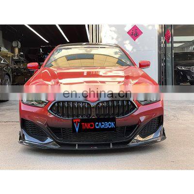 AC Front Bumper Lip 100% Dry Carbon Fiber Material Factory Direct Hot Sale Style For BMW 8 Series 840