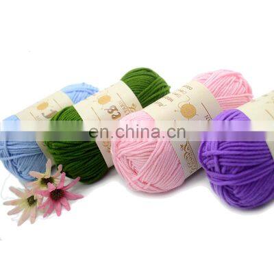 milk cotton 4ply 5ply 3ply crochet yarn milk cotton yarn 50g 100g 4ply 8 ply crochet 5ply lot milk cotton blended yarn factory