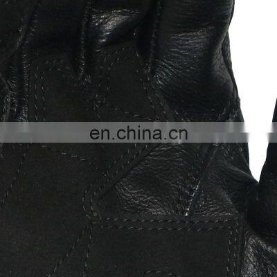Men's Vintage Goatskin Leather Motorcycle Riding Gloves Gel Padded Hand Protective Safety Racing Glove Waterproof Bicycle Gloves photo-5