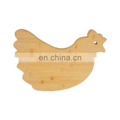 Bamboo Animal Shaped Cutting Board Chicken Shape Wood Chopping Board photo-3