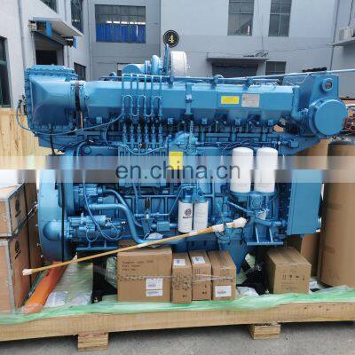 Best Price Weichai WHM6160C Series 300kw/408hp/1000rpm WHM6160C408-1 Diesel Boat Engine for Marine Ues photo-2